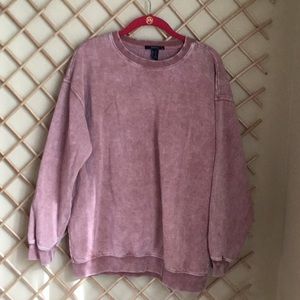 FOREVER 21 oversized pink sweatshirt, size S